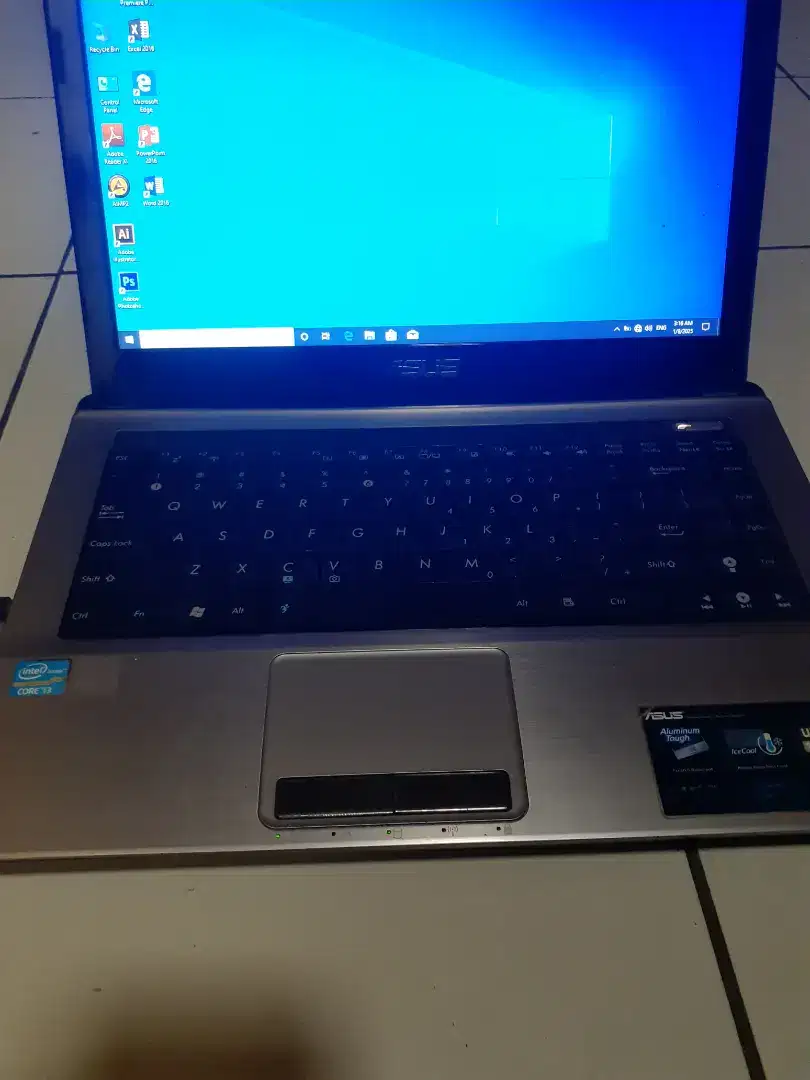 Laptop Asus A43S Core i3 vga 2gb untuk design (BACA DESKRIPSI)