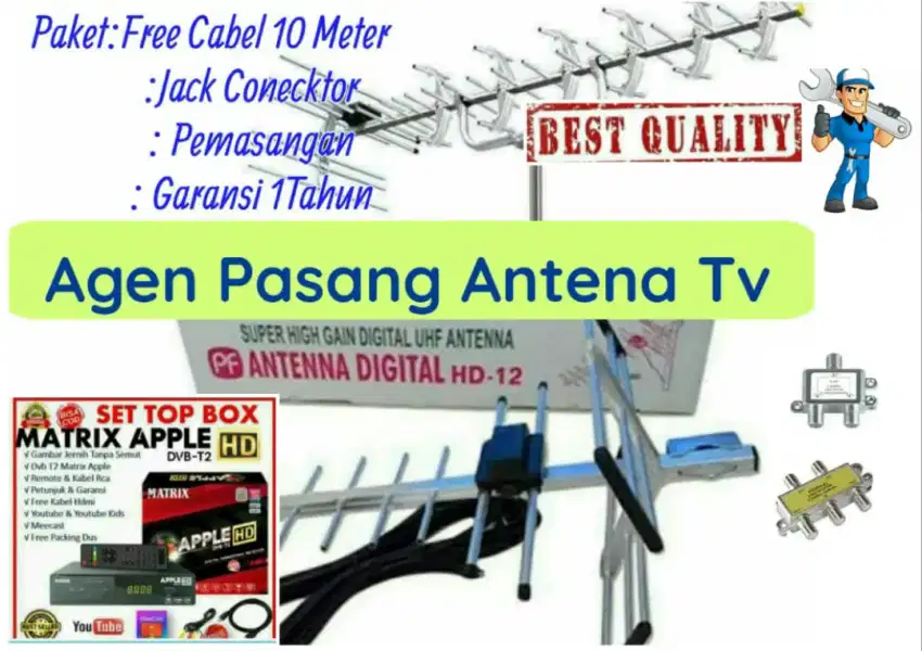 Antena Digital Antena Digital Antena Tv Dan Instalasi