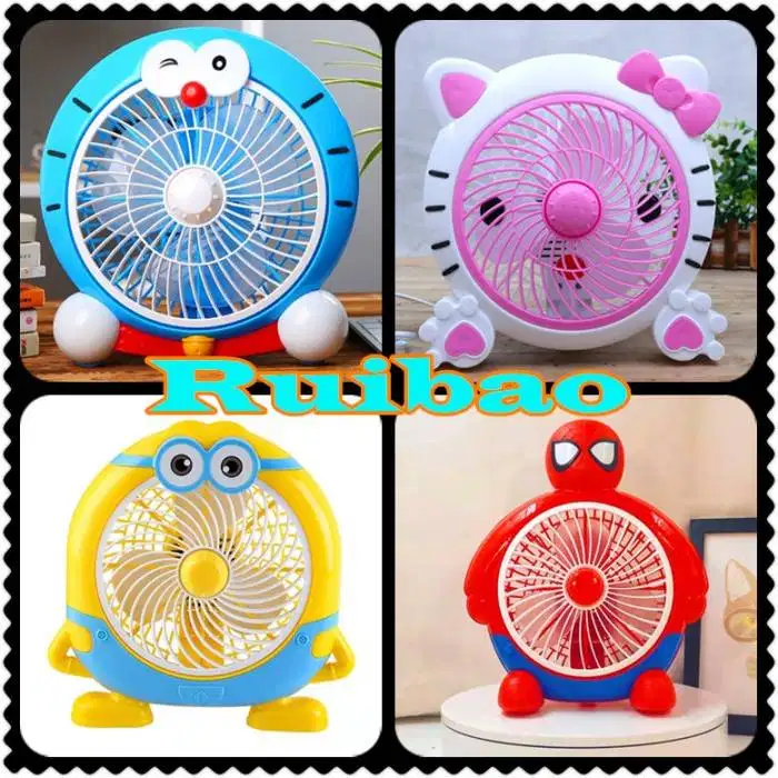 KIPAS ANGIN KARAKTER HELLO KITTY, DORAEMON, MINION, DLL