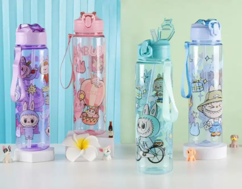 Botol Minum Anak Botol Minum Labubu 900ML