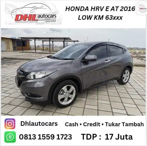 (Dp.5jt) Honda HRV E at 2016 Low Km