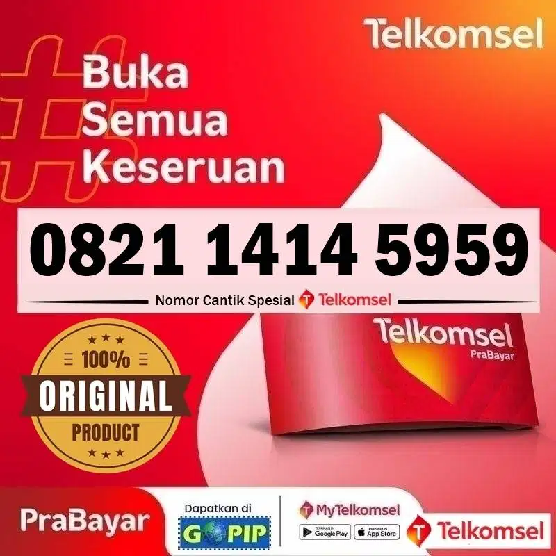 Nomor Cantik Telkomsel 12 Digit 1414 5959 Kartu Perdana Simpati