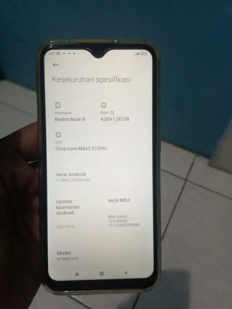 Redmi note 8 ram 5/64