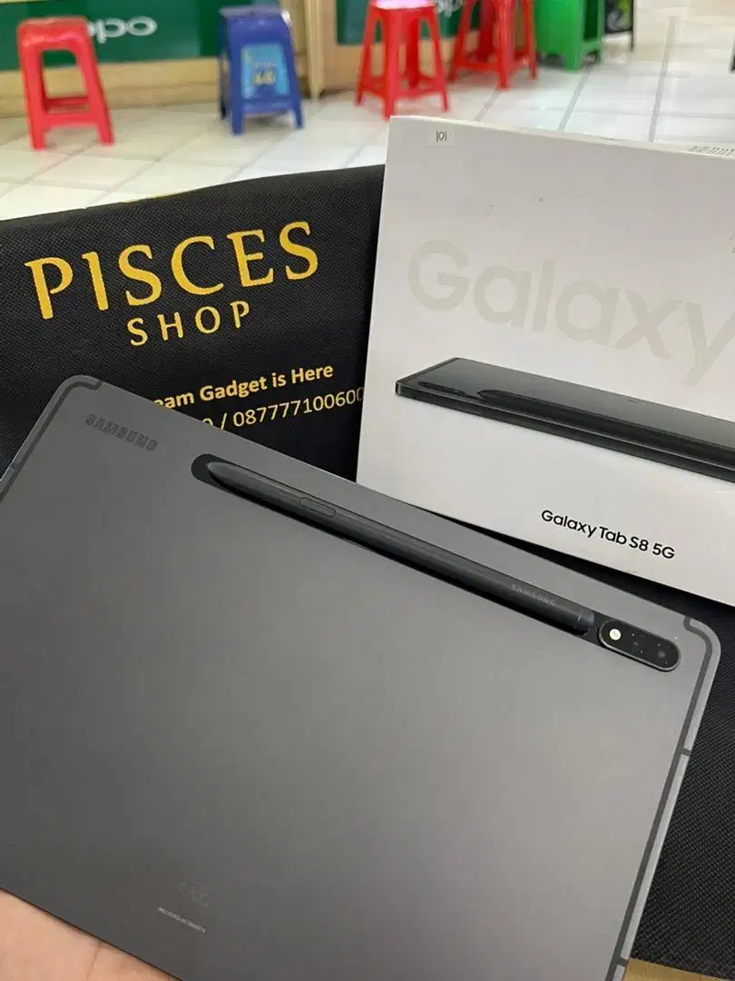 SAMSUNG TAB S8 5G RAM 8/128 SEIN RESMI FULSET BKN PLUS ULTRA