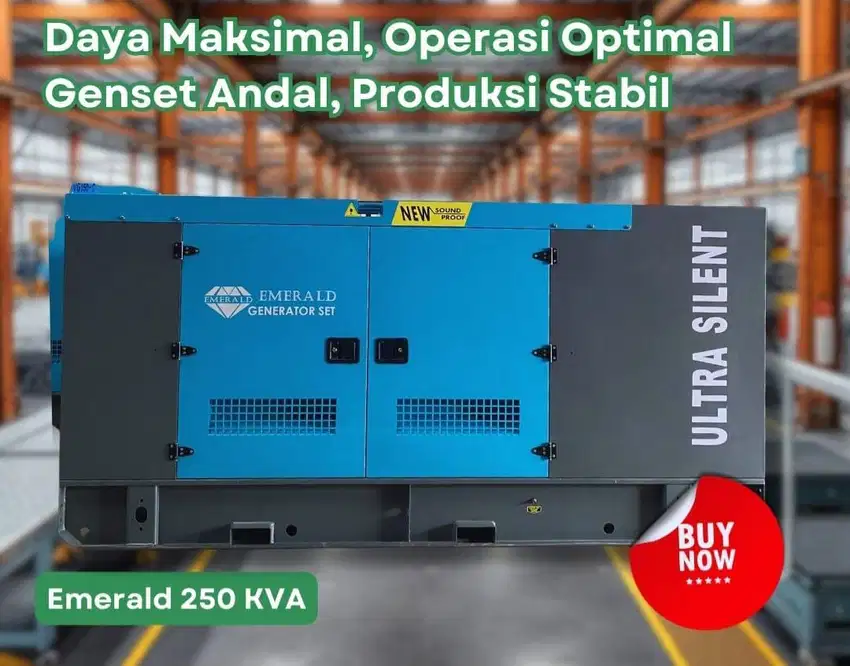 GENSET 250KVA 250 KVA BARU CUMMINS 250KVA SILENT