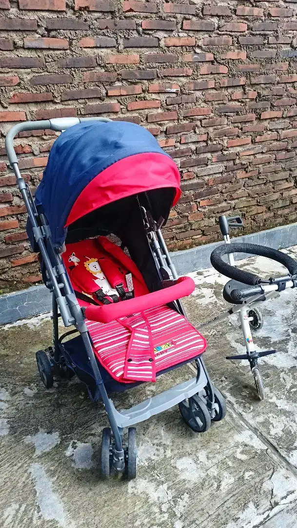 Stroller Pliko | Dua Wajah | Bonus Stroller Roda 3