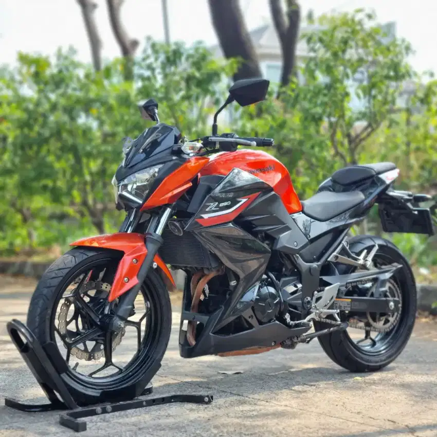 KAWASAKI Z250 ORANGE 2017 KM LOW KAYAK BARU PAJAK PANJANG