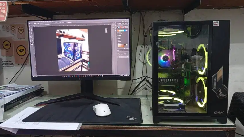 PC Gaming Intel i5 gen 7, GTX 1660 Super, Monitor LG 24GN650