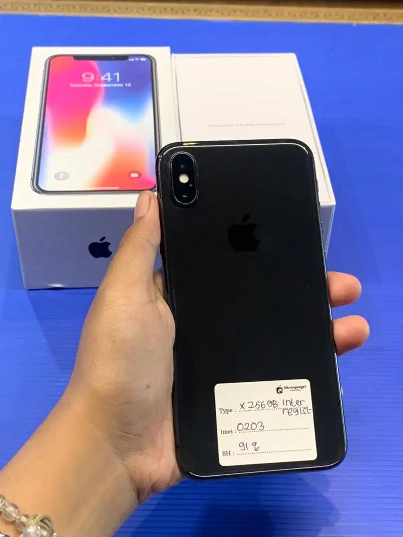 Iphone x 256gb inter regist permanen fullset