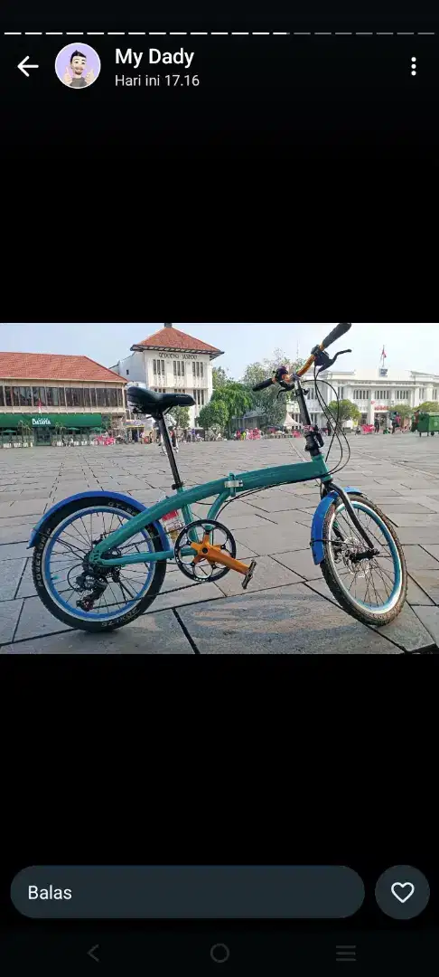 sepeda lipat Masih bagus , Akram 7speed