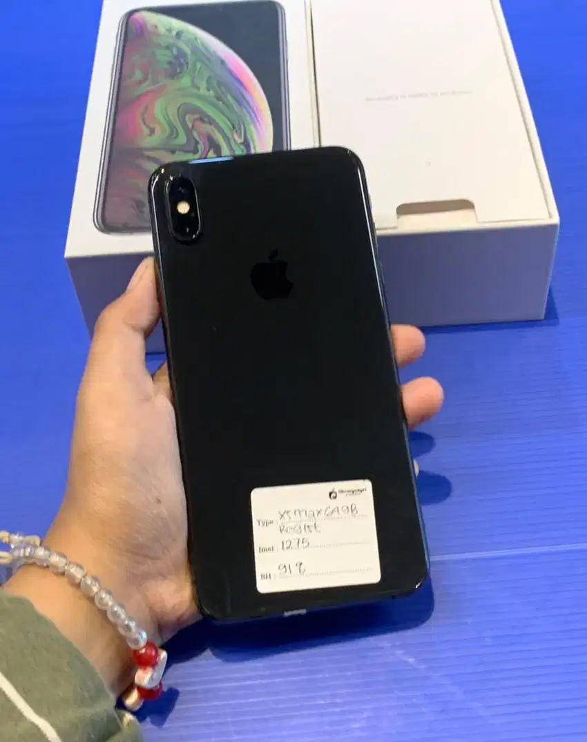 Iphone xs max 64gb inter regist permanen fullsetv