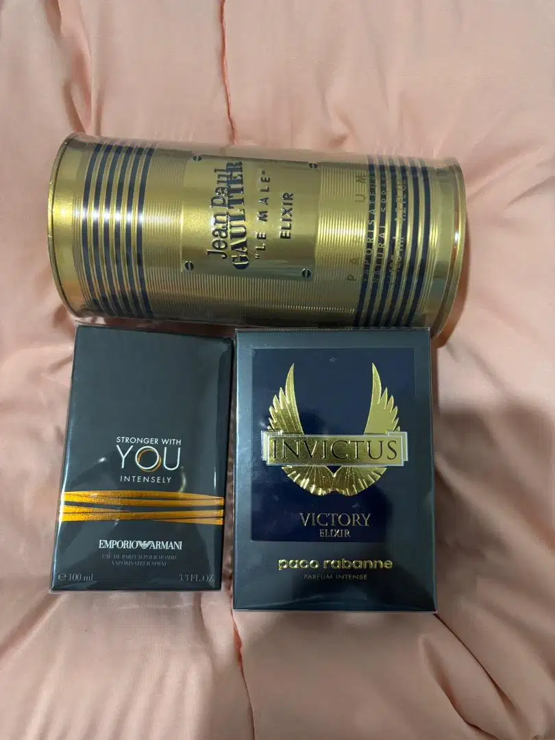 Parfum JPG Le Male Elixir, Victory Elixir, Armani SWY Intensely