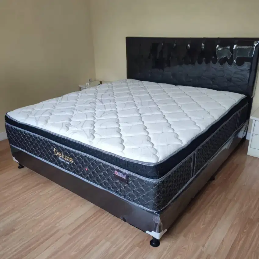 Paket Dipan  Spring bed Central  Pilowtop tebel 33 cm uk 160 x 200 c