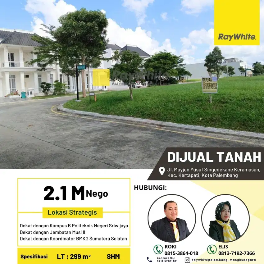 Dijual Cepat Tanah di Komplek Citra Land di Palembang