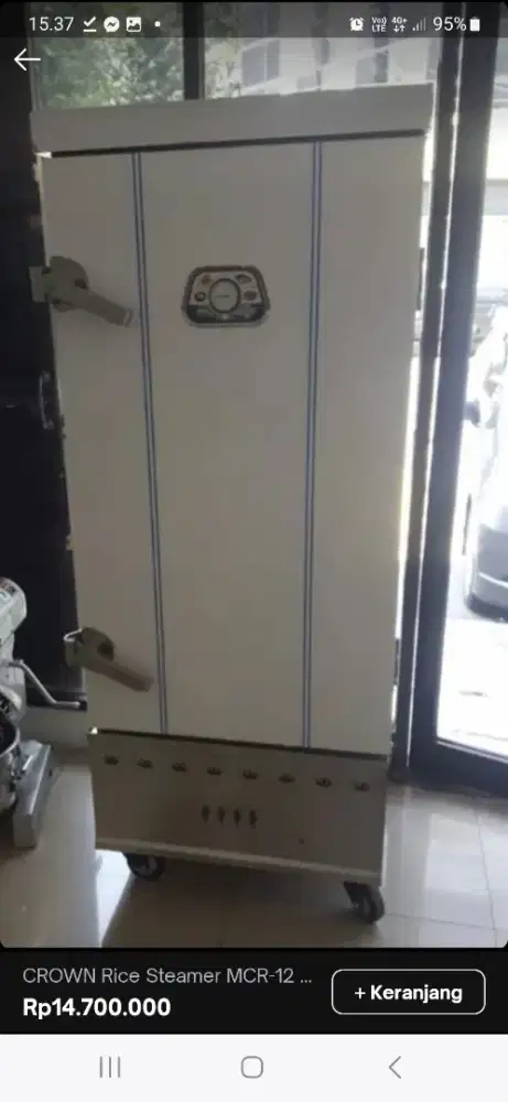 Rice Steamer Gas Crown Cooker Memasak Penanak Nasi MCR-12