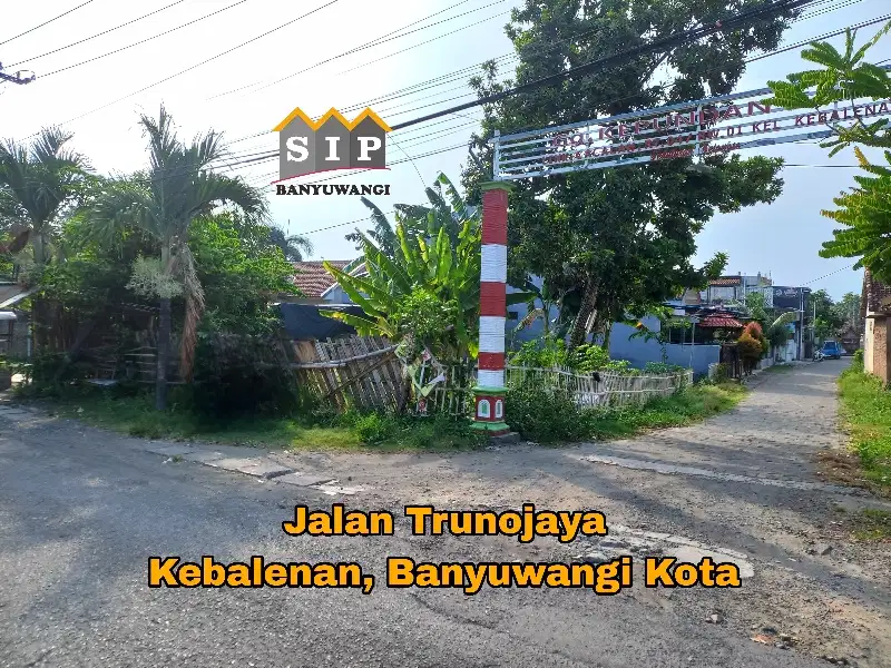 Dijual Tanah Hook di Jalan Trunojoyo Kebalenan Banyuwangi Kota