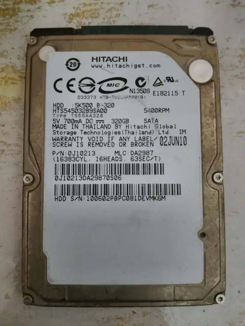 HDD laptop 320gb