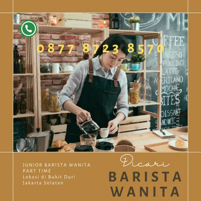 Barista Part Time di Jakarta Selatan