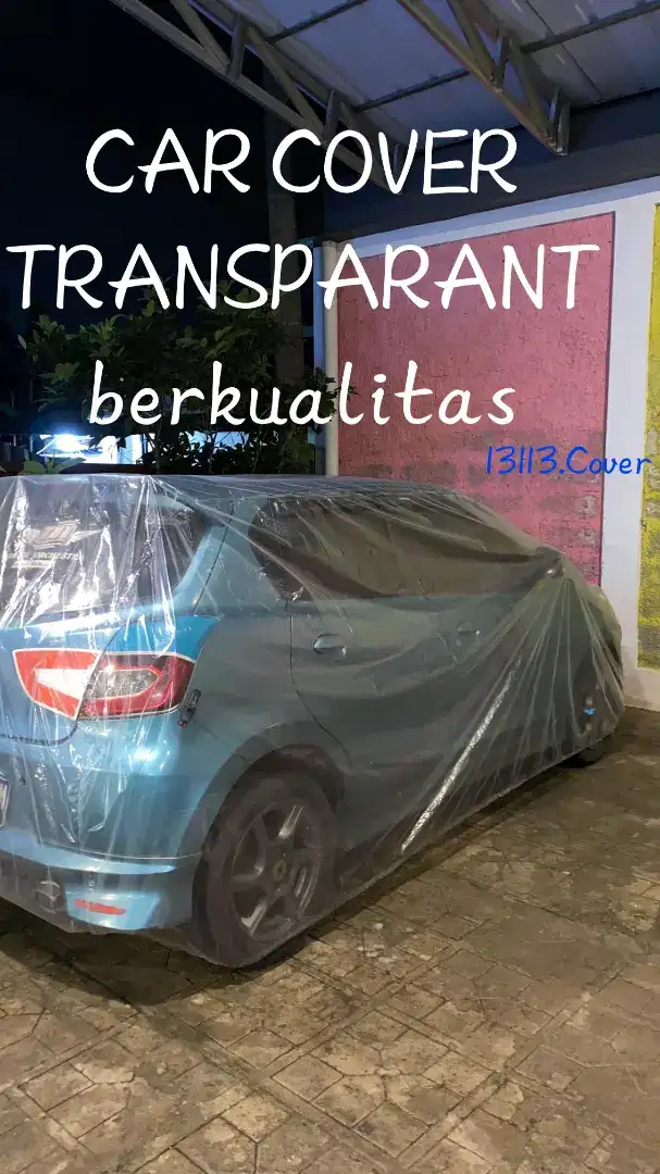 Cover mobil transparan waterproof