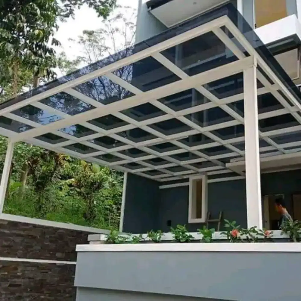 Kanopi solar flat garansi 15 thun