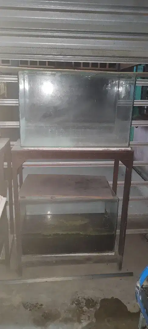 Dijual Aquarium dan Rak Ulin kokoh