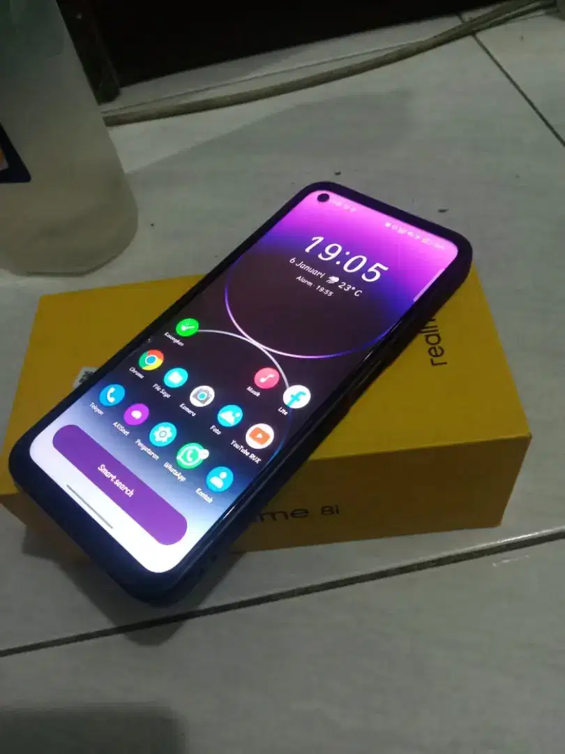 Nyari kembalian dari ram 4 realme 8i 6/128 fullset full ori