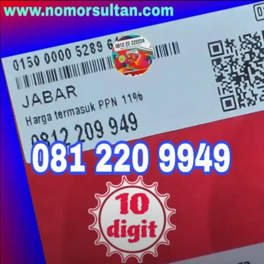 Nomor cantik kartu perdana telkomsel simpati 10 digit