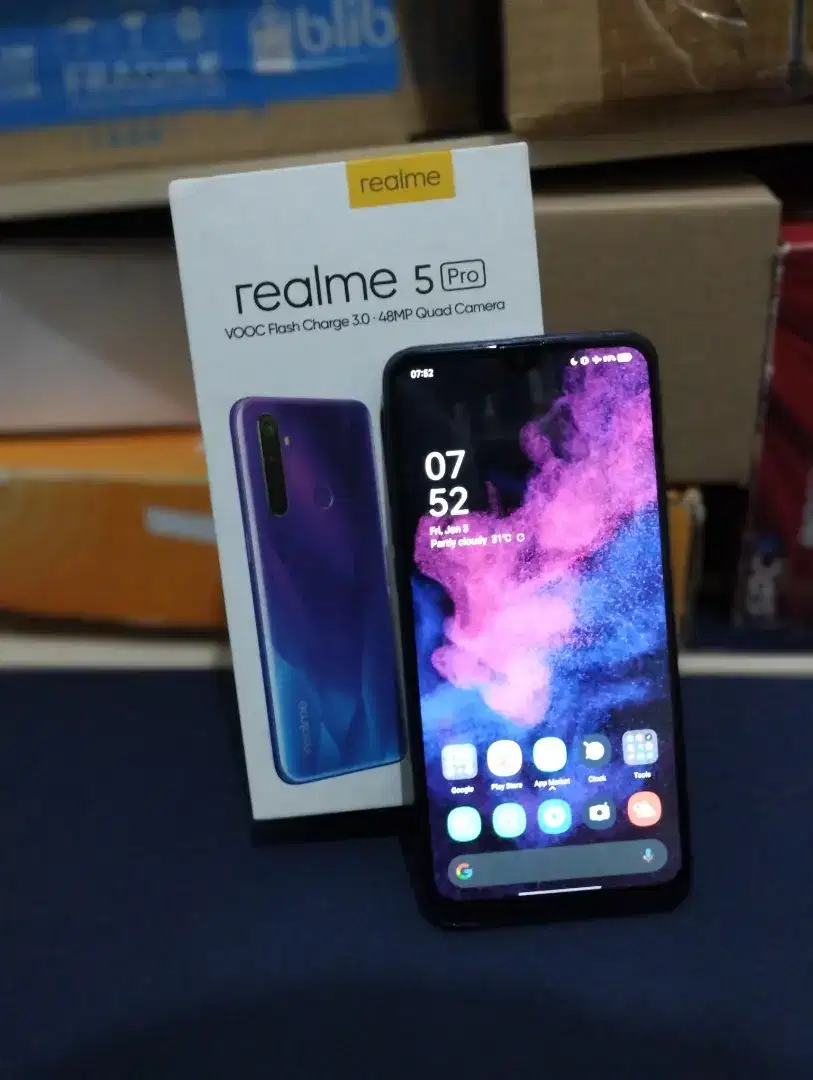 Realme 5 Pro 4/128 gb resmi fullset