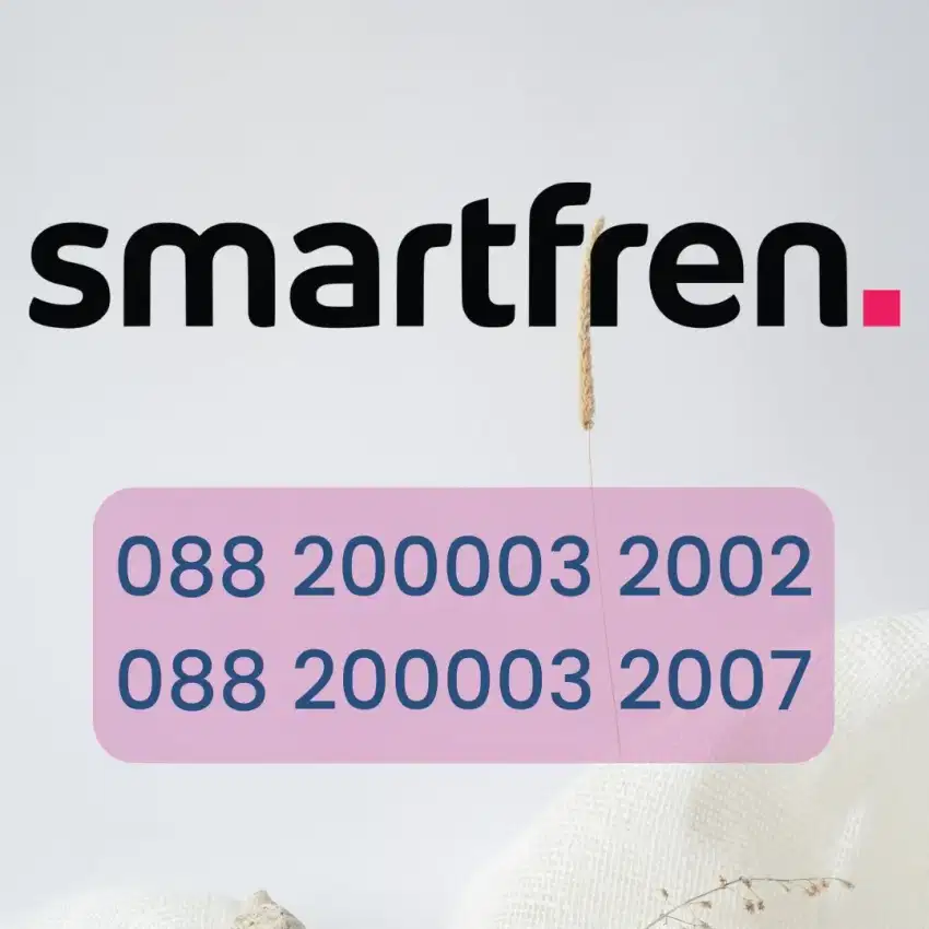 Nomor super cantik smartfren, 13 digit