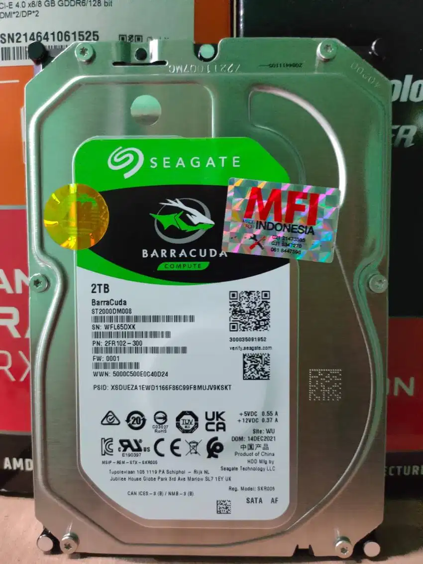 Hardisk SEAGATE 2TB CCTV PC BARU ORIGINAL MFI 1TB 4TB DISK HDD GARANSI