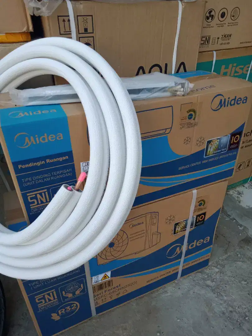 AC seplit baru Aqua sharp midea 1/2 pk