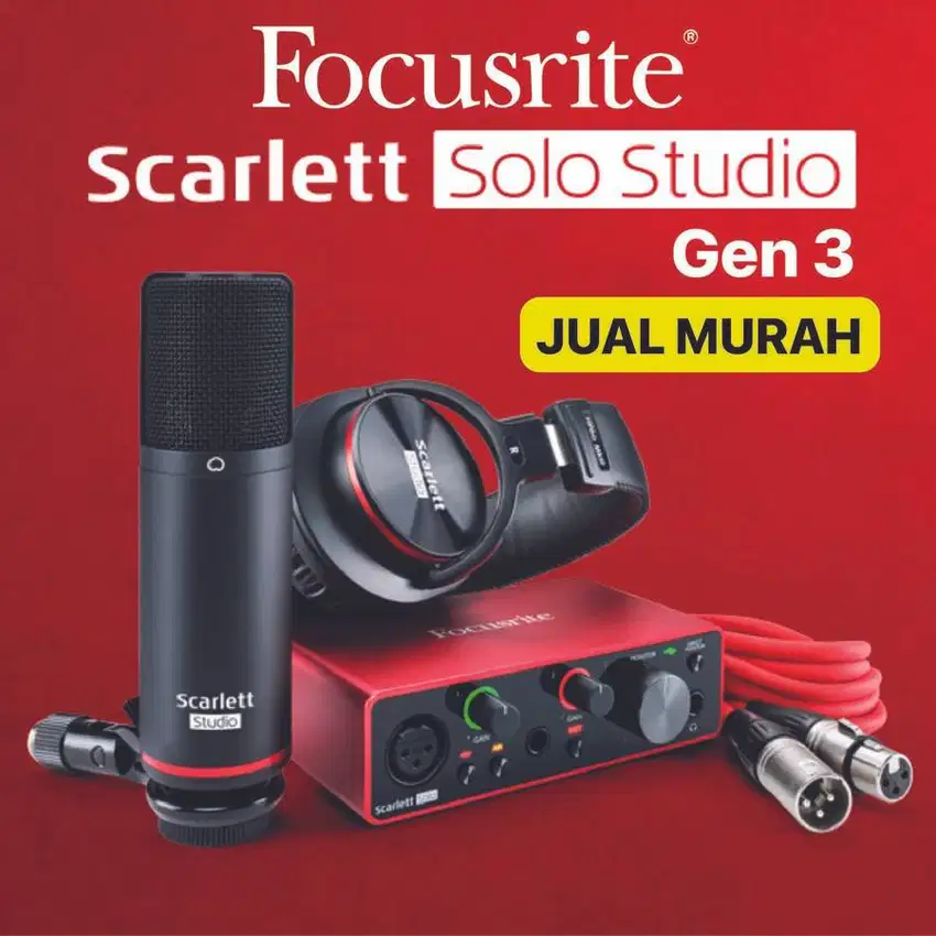 Soundcard Focusrite Scarlett Solo Studio Gen 3