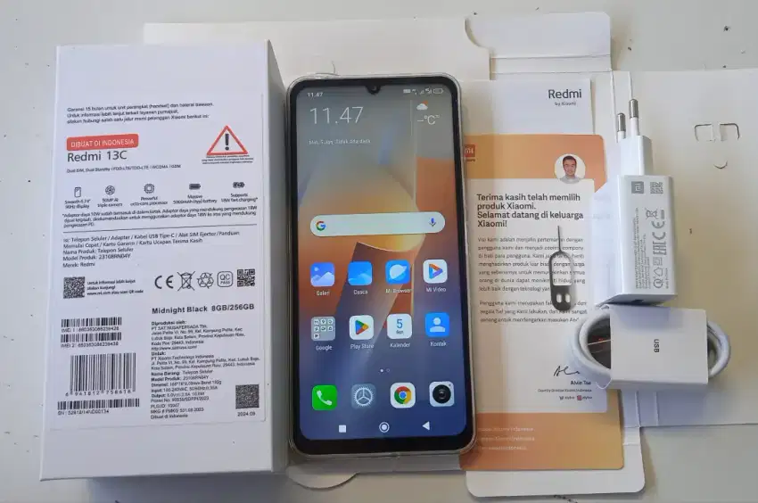 Dijual Redmi 13C RAM 8+8/256GB Fullset