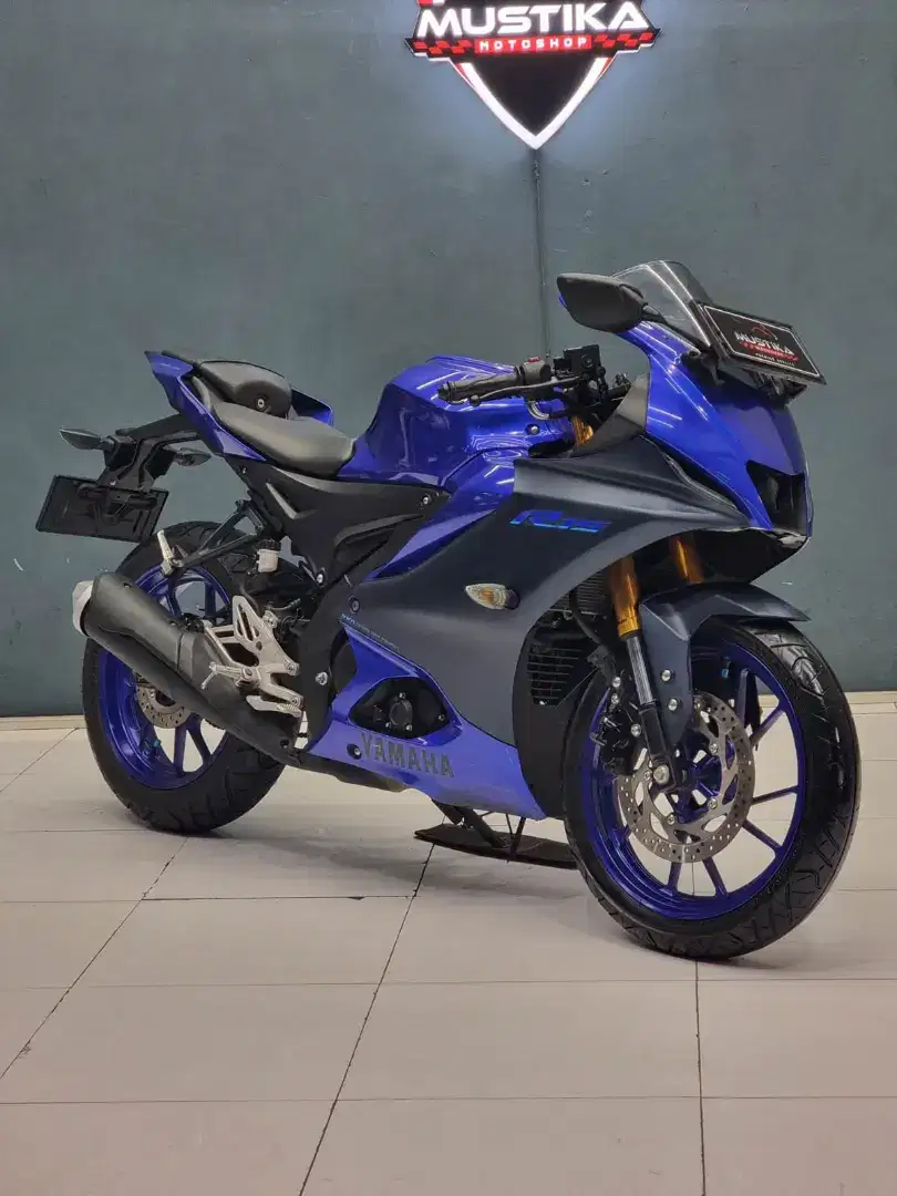 SIMPANAN‼️ Yamaha R15 V4 2022 Matte Blue Odo 11rb Mustika motoshop