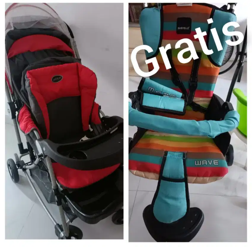 Stroller merk Pliko beli 1 gratis 1