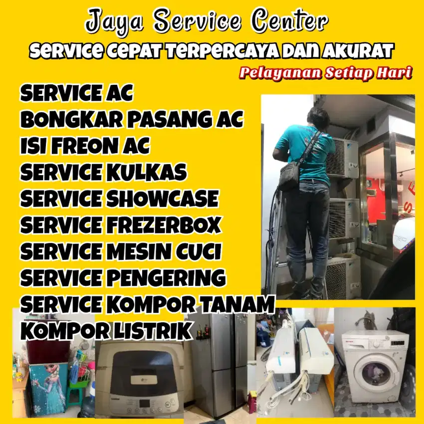 Service AC Kulkas Frezer Servis Mesin Cuci Bongkar Pasang AC Gedangan