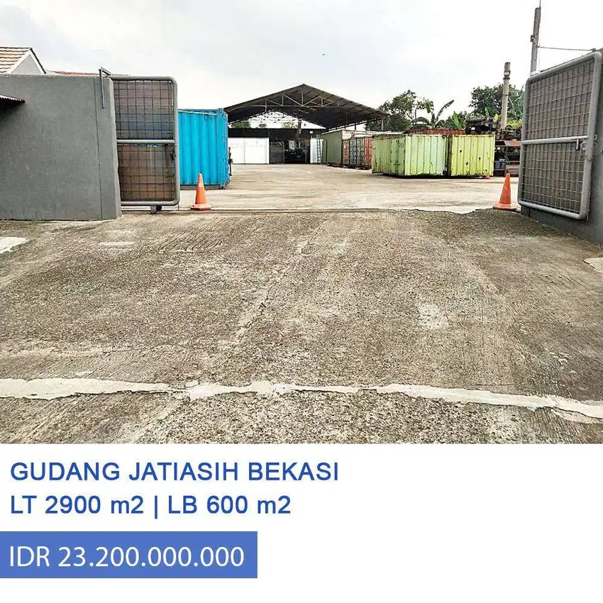 Dijual Gudang ex Work Shop Hitung Tanah di Jl Utama Jatiasih Bekasi