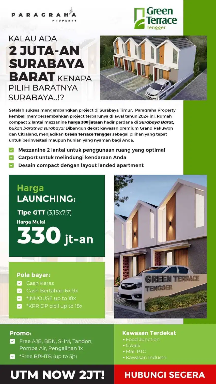 Jual Rumah di bawah 400juta di Surabaya Barat, bukan baratnya surabaya