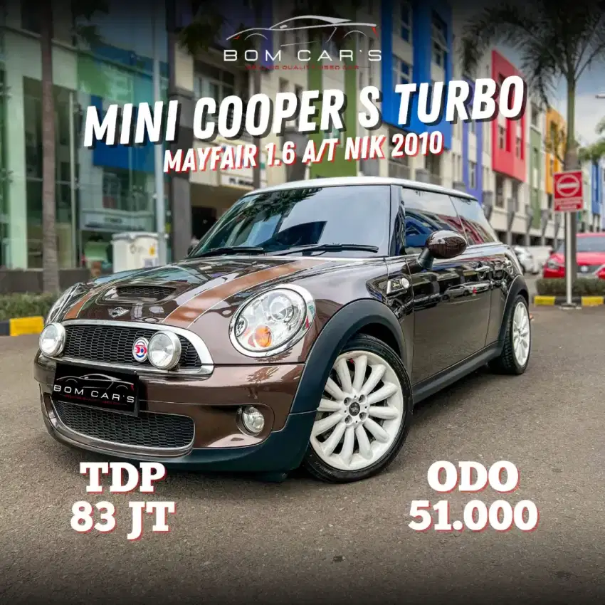 [ KM 51 RB CANTIK] MINICOOPER 1.6 S TURBO MAYFAIR LIMITED A/T NIK.2010