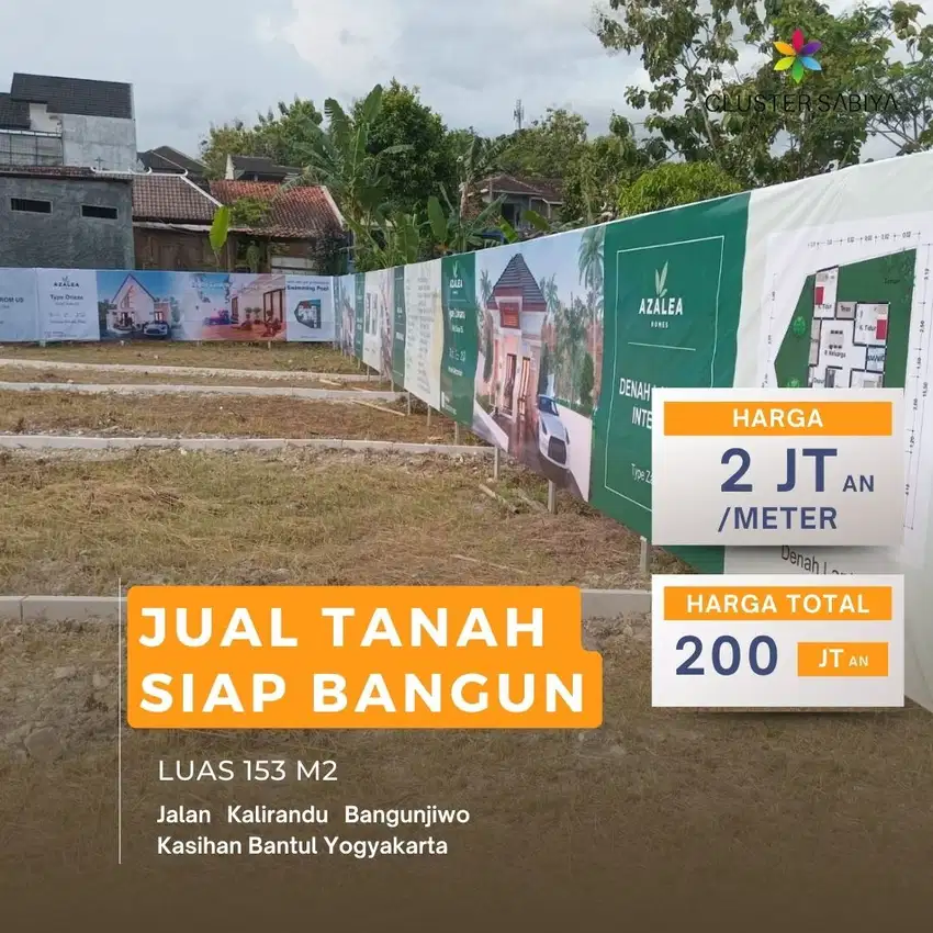 Tanah Dijual Murah Bantul Cocok Bangun Rumah Barat Alfamart Tugu Lilin