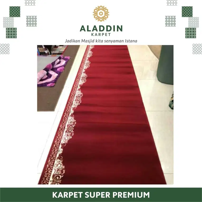 Jual Karpet Masjid Super Premium Pemasangan Rp.0