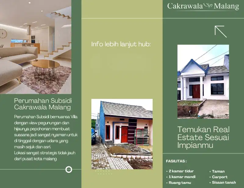 Beli Rumah Subsidi Cakrawala Malang, KPR Cepat & Tanpa DP