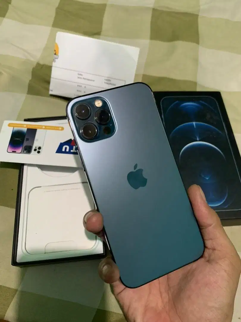 Iphone 12 pro 128gb fullset imei sudah terdftar beacukai