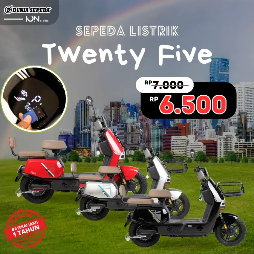 Sepeda Listrik Ion Twenty Five Free Helm Cashback s.d 500rb