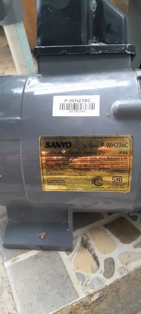 Pumpa air sanyo