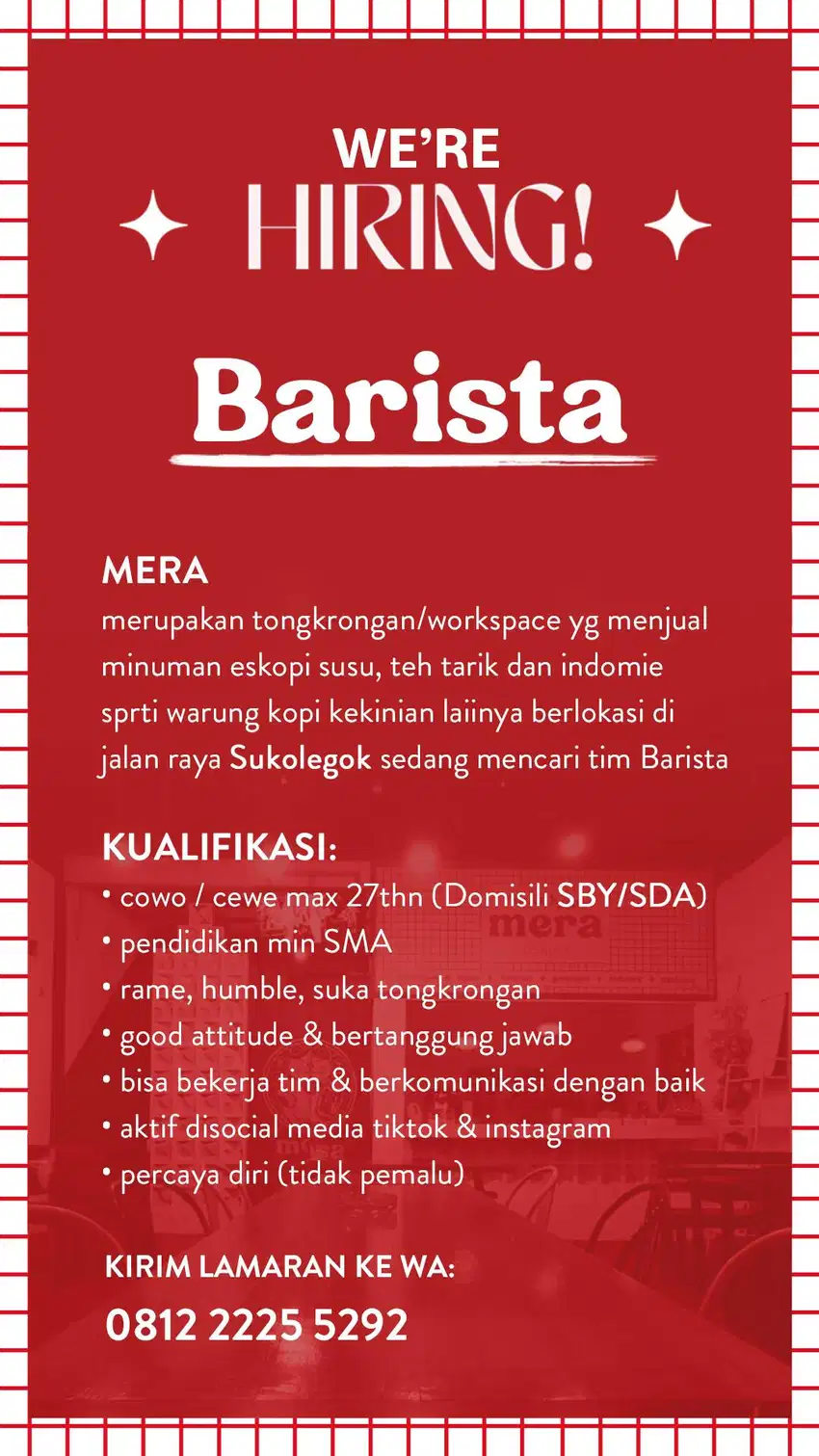 fulltime barista