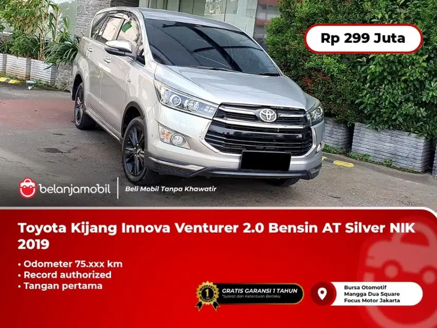 [ TANGAN PERTAMA ] Toyota Kijang Innova Venturer 2.0 SILVER 2019/2020