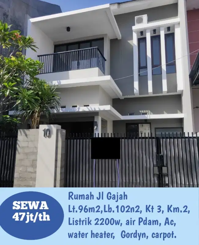 Disewakan Rumah Bagus 2 Lantai Semifurnish di Semarang Kota