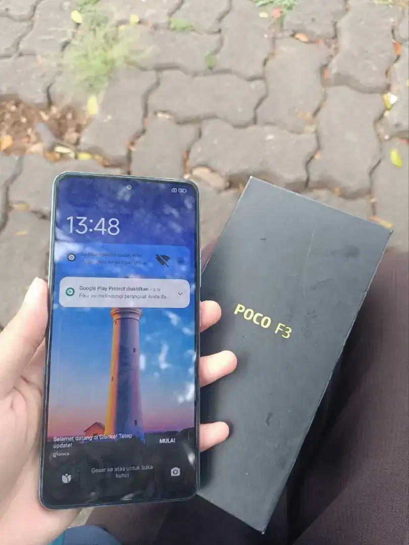 Xiaomi Poco F3 8+4/256 5G msih bgus lnglp ori lecet pemakean TT masuk