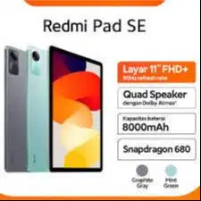 XIAOMI PAD SE (4/128) BARU PROMO RESMI